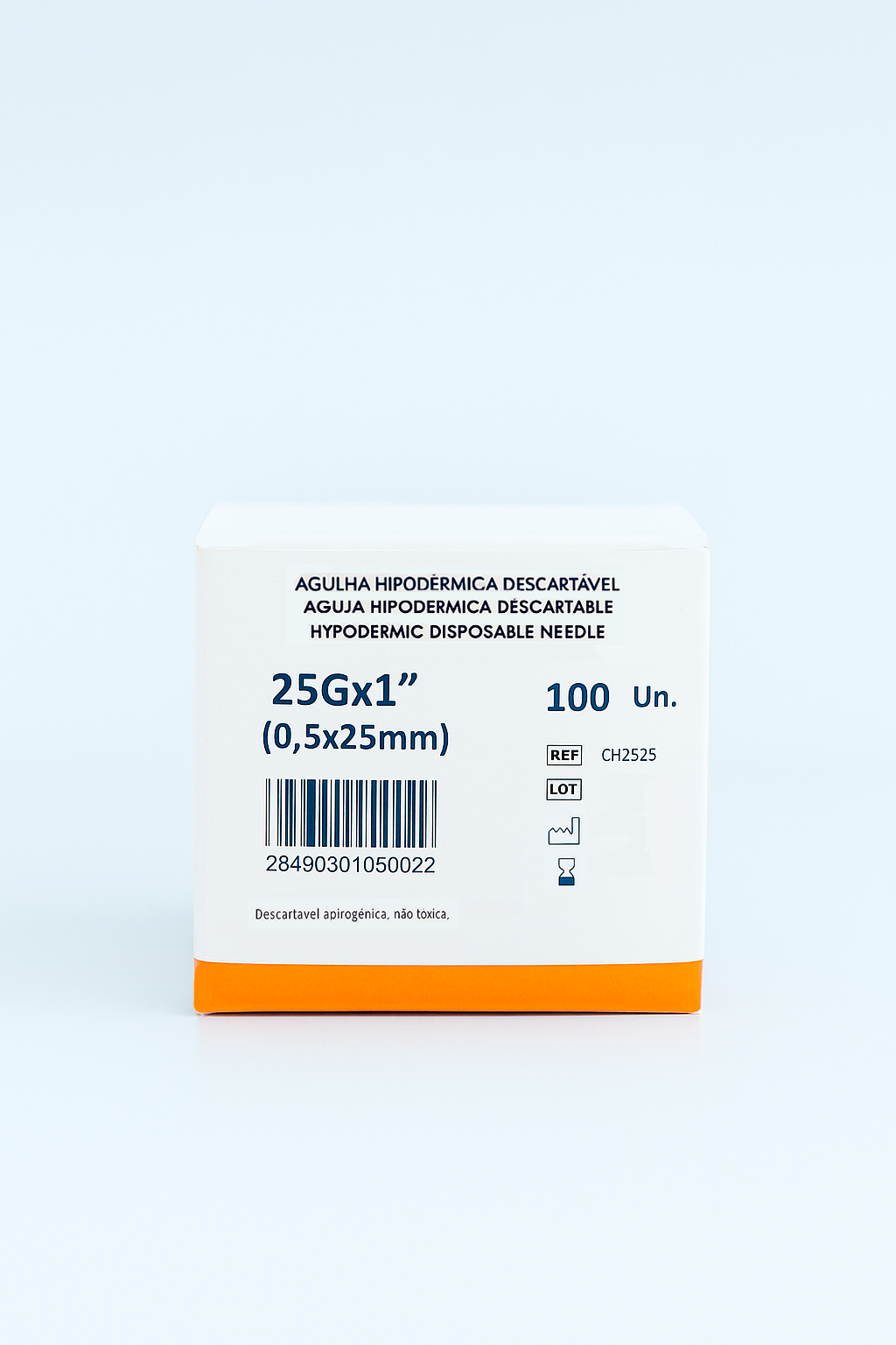 Agulha Hipodérmica 25Gx1" (0,5x25mm)