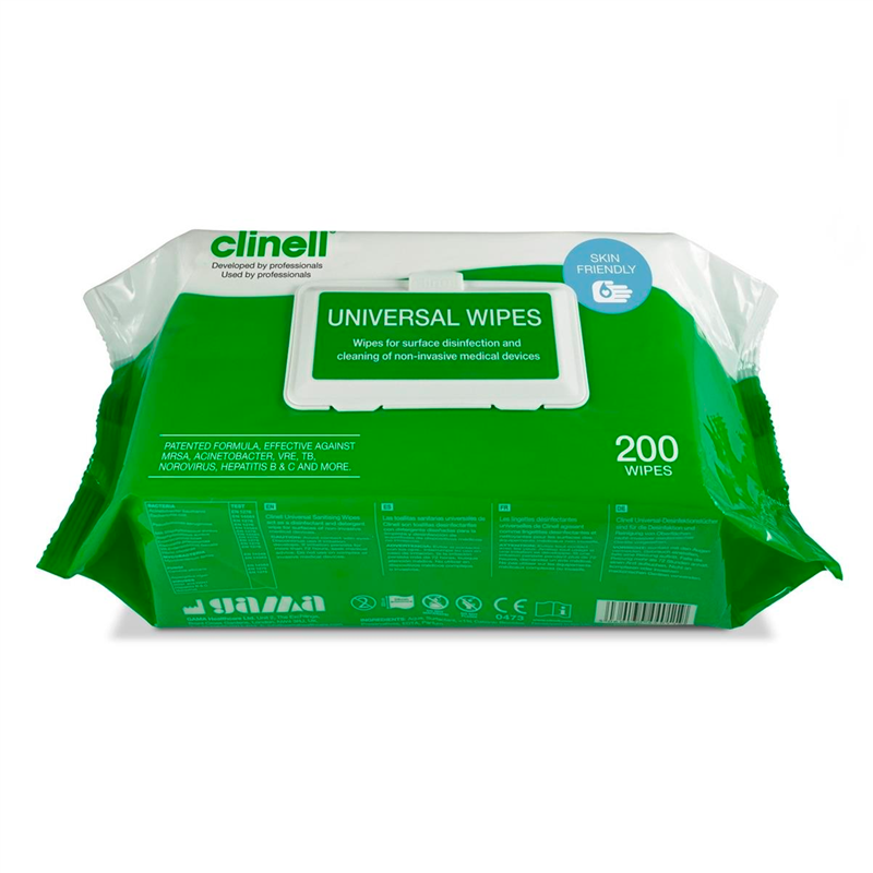 Toalhetes Clinell® desinfeção de superfícies