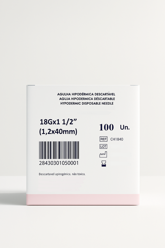 Agulha Hipodérmica 18Gx11/2" (1,2x40mm)